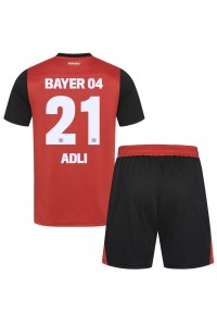 Fotbalové Dres Bayer Leverkusen Amine Adli #21 Dětské Domácí Oblečení 2024-25 Krátký Rukáv (+ trenýrky)